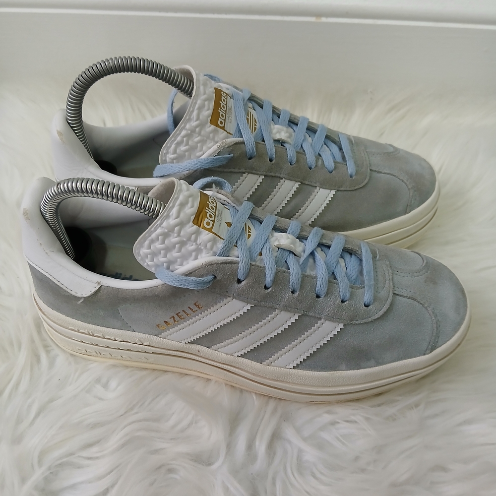 Adidas Gazelle Blue and White Women's Sneakers
